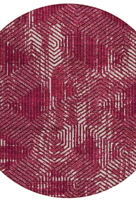 Addison Rugs Chantille Burgundy 8'0" x 8'0" Round