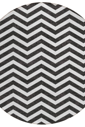 Addison Rugs Chantille Black 8'0" x 8'0" Round