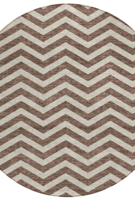 Addison Rugs Chantille Brown 8'0" x 8'0" Round