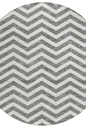 Addison Rugs Chantille Gray 8'0" x 8'0" Round