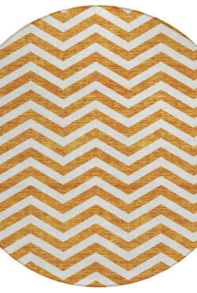 Addison Rugs Chantille Orange 8'0" x 8'0" Round