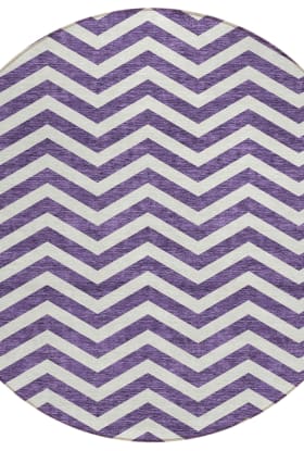 Addison Rugs Chantille Purple 8'0" x 8'0" Round