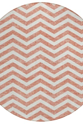 Addison Rugs Chantille Salmon 8'0" x 8'0" Round