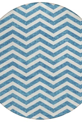 Addison Rugs Chantille Teal 8'0" x 8'0" Round