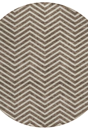 Addison Rugs Chantille Brown 8'0" x 8'0" Round