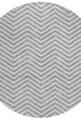 Addison Rugs Chantille Gray 8'0" x 8'0" Round