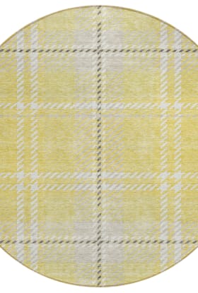 Addison Rugs Chantille Yellow 8'0" x 8'0" Round