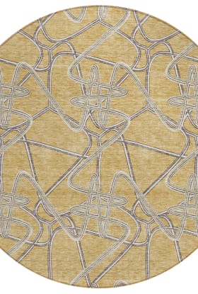Addison Rugs Chantille Gold 8'0" x 8'0" Round