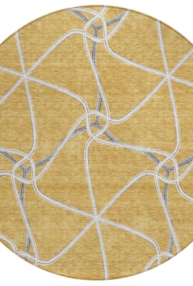 Addison Rugs Chantille Gold 8'0" x 8'0" Round