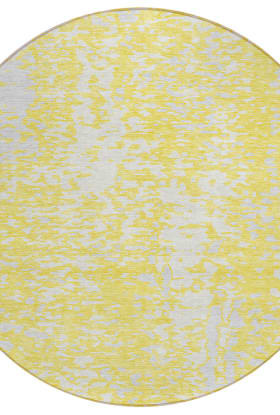 Addison Rugs Chantille Yellow 8'0" x 8'0" Round