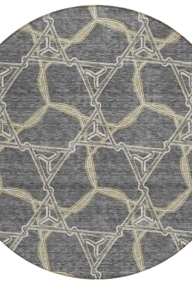 Addison Rugs Chantille Charcoal 8'0" x 8'0" Round