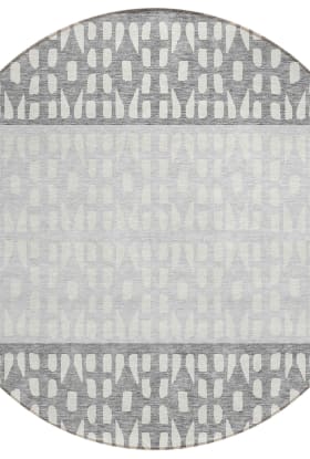 Addison Rugs Chantille Gray 8'0" x 8'0" Round