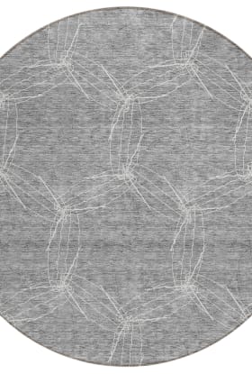Addison Rugs Chantille Gray 8'0" x 8'0" Round