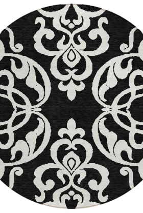 Addison Rugs Chantille Black 8'0" x 8'0" Round