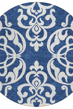 Addison Rugs Chantille Navy 8'0" x 8'0" Round