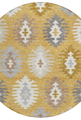 Addison Rugs Chantille Gold 8'0" x 8'0" Round