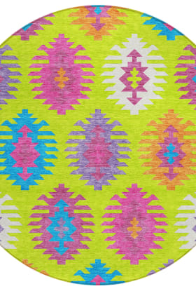 Addison Rugs Chantille Lime 8'0" x 8'0" Round