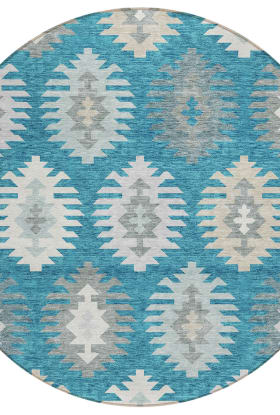 Addison Rugs Chantille Teal 8'0" x 8'0" Round