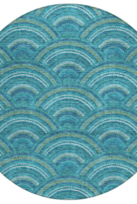 Addison Rugs Chantille Teal 8'0" x 8'0" Round