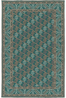 Kaleen Ayrlies Garden Collection Teal