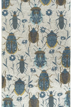 Kaleen Critter Comforts Collection Blue