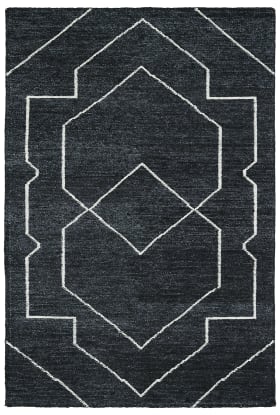 Kaleen Solitaire Collection Charcoal