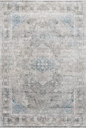Loloi Gemma GEM-05 SILVER / BLUE