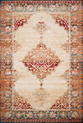 Loloi Isadora ISA-04 ANT. IVORY / SUNSET