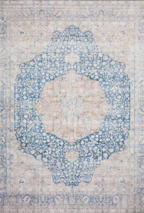 Loloi Layla LAY-07 BLUE / TANGERINE