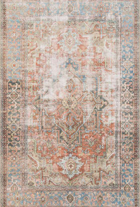 Loloi Loren LQ-15 TERRACOTTA / SKY