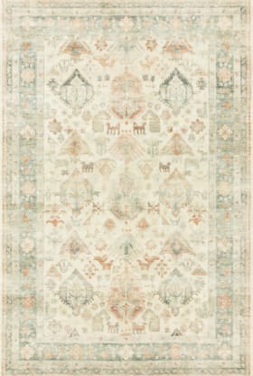 Loloi Rosette ROS-01 BEIGE / MULTI