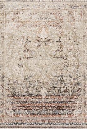 Loloi Theia THE-05 TAUPE / BRICK