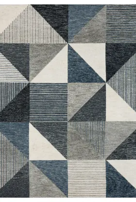 Karastan Rugs Bowen By Drew & Jonathan Home Oblique Blue