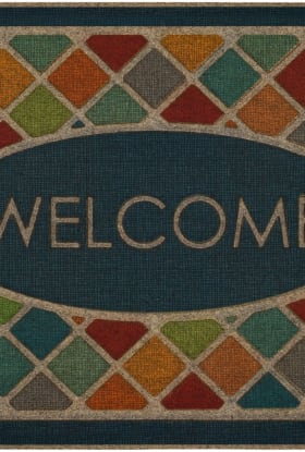 Mohawk Ornamental Entry Mat Ornamental Crosshatch Chestnut 2'0" x 4'0"