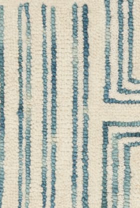 Nourison Home Interlock IVORY/Turquoise