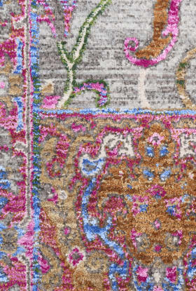 Nourison Home Vintage Harmony Pink Multicolor