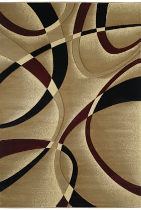 United Weavers Contours La Chic Burgundy