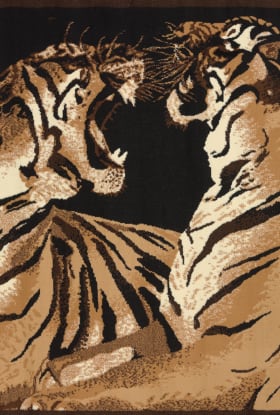 United Weavers Legends Double Tigers Multi 5'3" x 7'2"