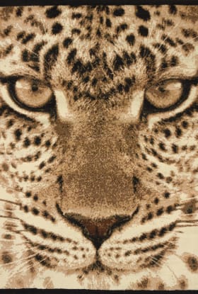 United Weavers Legends Leopard Face Multi 5'3" x 7'2"