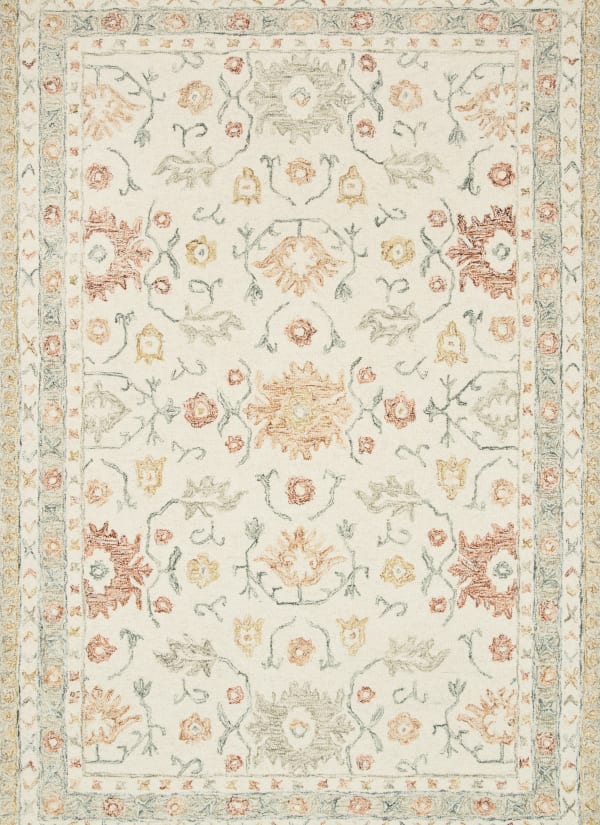 Loloi Norabel NOR-03 Ivory / Rust 7'-9" x 9'-9" Collection