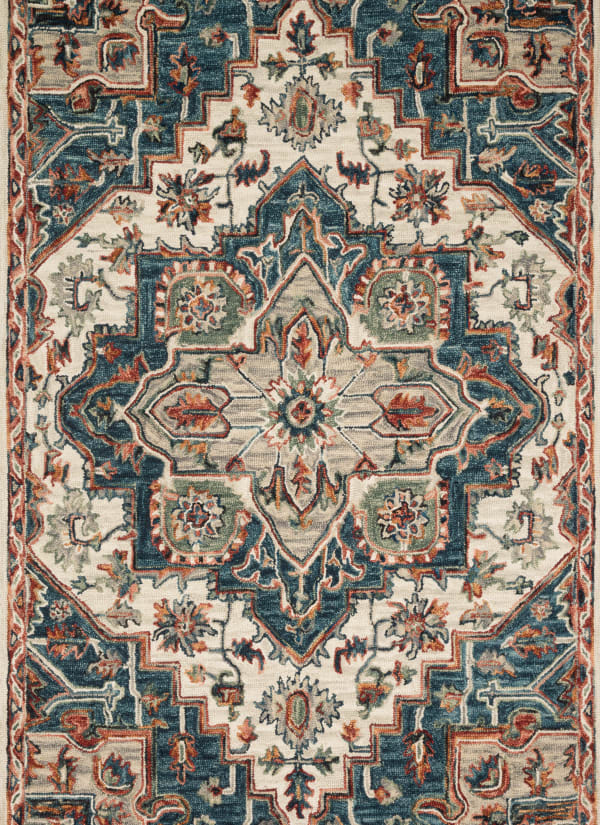 Loloi VICTORIA VK-16 BLUE / RED 3'-6" x 5'-6" Collection