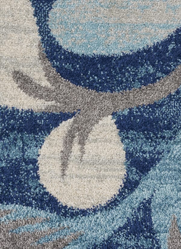 Nourison Home Tranquil Navy 2'3" x 7'3" Runner Collection