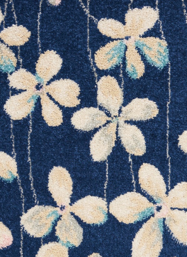Nourison Home Tranquil Navy 2'3" x 7'3" Runner Collection