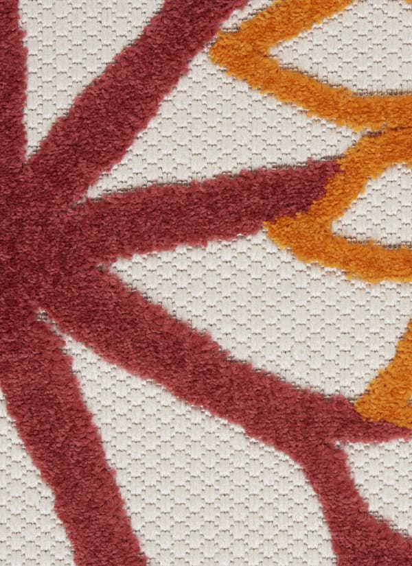Nourison Home Aloha Red Multicolor 2'3" x 8' Runner Collection