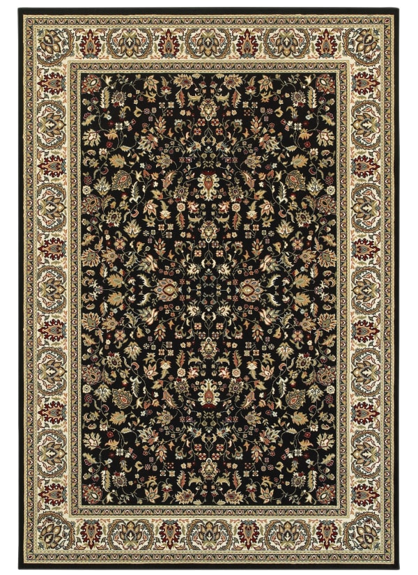 Oriental Weavers KASHAN 108b Black Collection