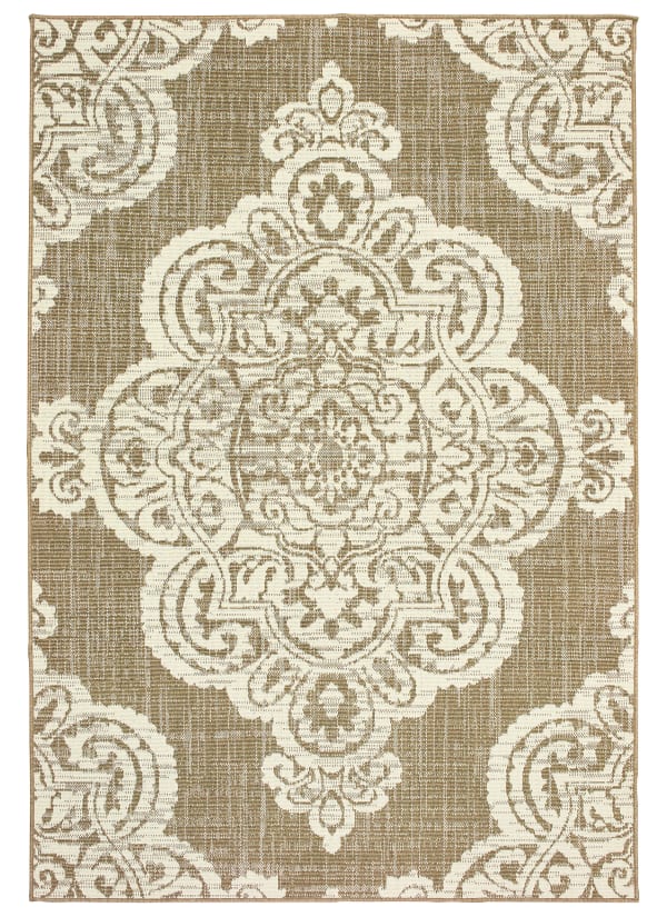 Oriental Weavers MARINA 5929j Tan 7'10" x 7'10" Round Collection