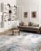 Loloi Alchemy ALC-05 DENIM / IVORY 18" x 18" Sample Room Scene