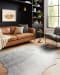 Loloi Bryce BZ-02 Grey / Silver 6'-2" x 8' Room Scene