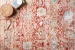 Loloi Claire CLE-01 RED / IVORY 18" x 18" Sample Room Scene