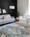Loloi Skye SKY-08 DENIM / BRICK 9'-0" x 12'-0" Room Scene